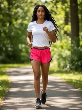 Under Armour Play Up shorts Pink Black Size Small NWT